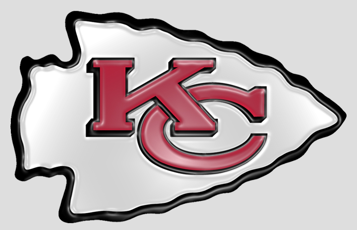 Kansas City Chiefs Plastic Effect Logo vinyl decal